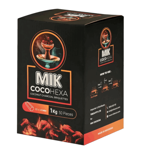 Mik Coco Hexa Shisha Charcoal 1kg-1 (1)
